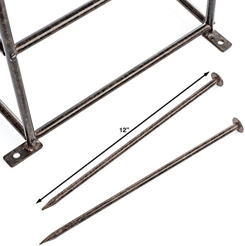h potter 8.5 foot iron garden obelisk trellis showing dimensions
