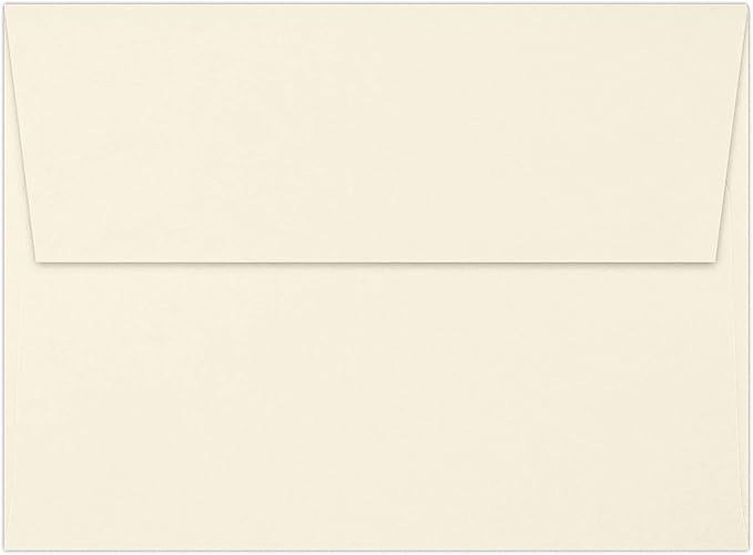 LUXPaper A7 Invitation Envelopes | Peel & Press | 5 1/4" x 7 1/4" | Natural | 80lb. Text | 30% Recycled | 250 Qty
