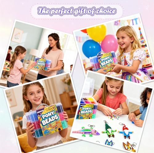 joicee 10000pcs pony beads bulk 30 colors for, package contents