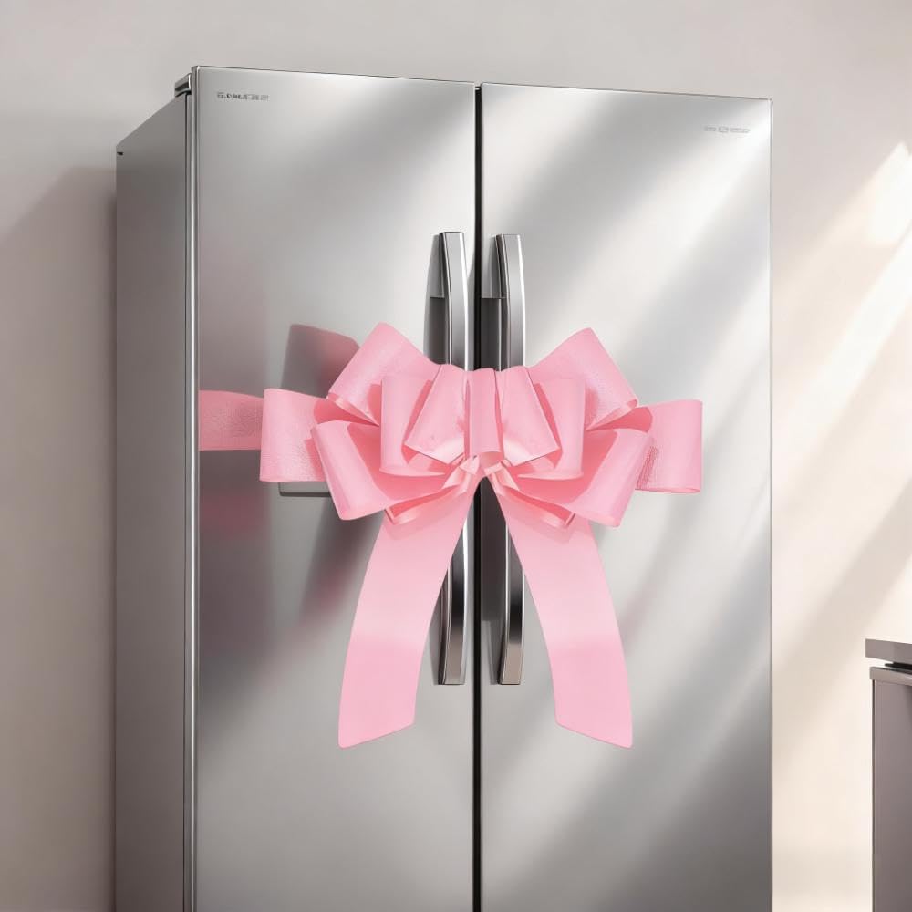 GYDbow 30 Inch Giant pink Car Bow: Extra Large Pull Bow for New Car Gift, Graduation, Birthday Surprise, Big Pink Bow Accessories for Vehicle Decor