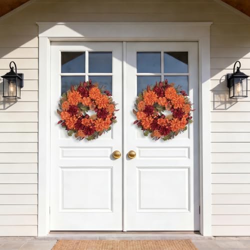 artgar fall wreaths for front door - 24, package contents