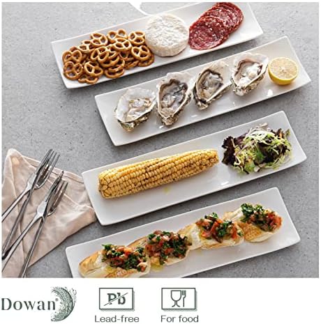 dowan 14" sushi plate set of 4, close-up detail
