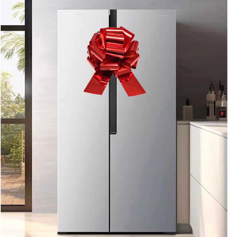 14 Inch Big red Bow,1Pcs Big Bow for Present,Big Gift Bow for appliances,Bikes,Table Decorations and Party Events (Red)