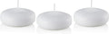 D'light Online Large White Floating Candles 3 Inch Wax Discs for Events, Weddings, Spa, Home Decor, Special Occasions, Cylinder Vases, Centerpieces, Pool and Holidays (Large - 3" (Set of 12), White)
