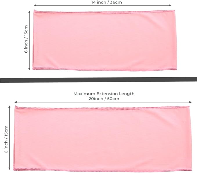 VDS Pack of 25 PCS | Dusty Rose | Spandex Chair Sashes Bows Without Buckle | Stretch Elastic Banquet Universal Folding Chair Band Tie with for Wedding Party Conference Celebration Event Decoration