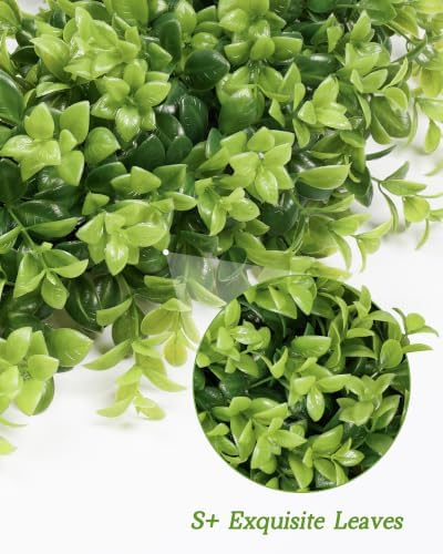 vlorart 24 inch large boxwood door wreaths for, side view