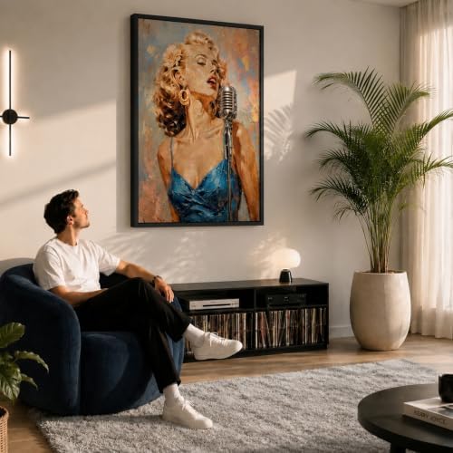 texas art 8x12 canvas floater frame, 1.25" deep shown in use