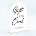 Cards and Gifts Sign for Wedding Acrylic Arch Wedding Bridal Shower Baby Shower Welcome Table Signs for Ceremony and Reception Decor 7 x 5 Inches