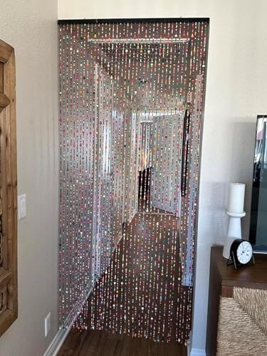 36" x 79" 41 strands rainbow colorful hippie, package contents