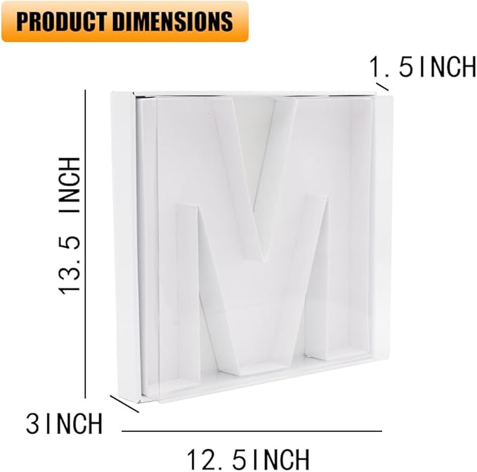 12" Fillable Cardboard Letter Charcuterie Gift Cupcake Box With Cover Sweets Packaging (M)