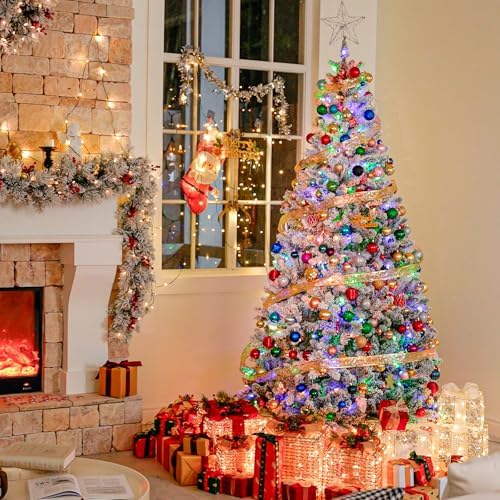 hykolity 6 ft prelit christmas tree with 1,032 on a desk or shelf
