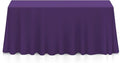 Lann's Linens - 10 Premium 90" x 132" Tablecloths for Wedding/Banquet/Restaurant - Rectangular Polyester Fabric Table Cloth - Purple