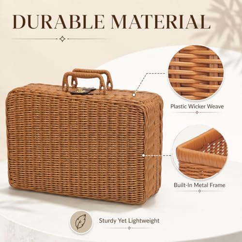 wicker picnic basket with lid picnic basket boxes showing dimensions