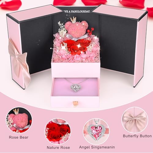 suturun preserved roses forever flowers gifts for women,eternal, close-up detail