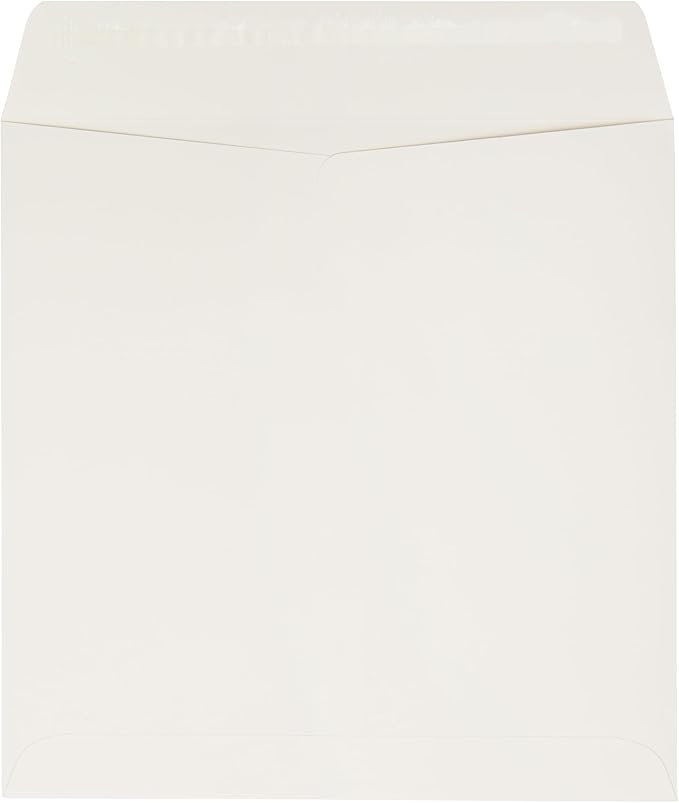 LUXPaper Square Invitation Envelopes | Peel & Press | 8" x 8" | Natural | 70lb. Text | 50 Qty