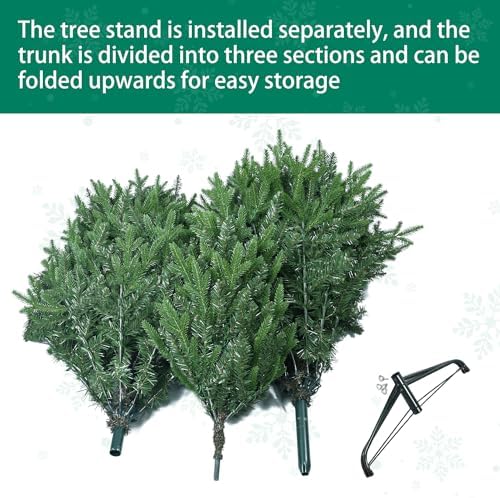 treepool 7.5ft unlit artificial christmas tree, 2652 pe, view 9