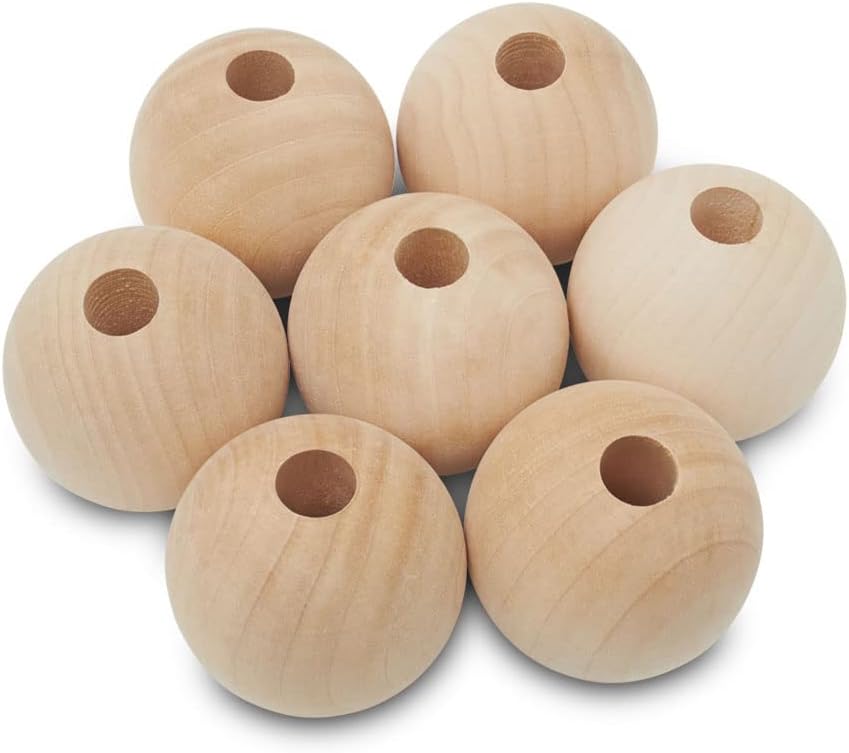 large wooden beads for crafts - pack of, main product view