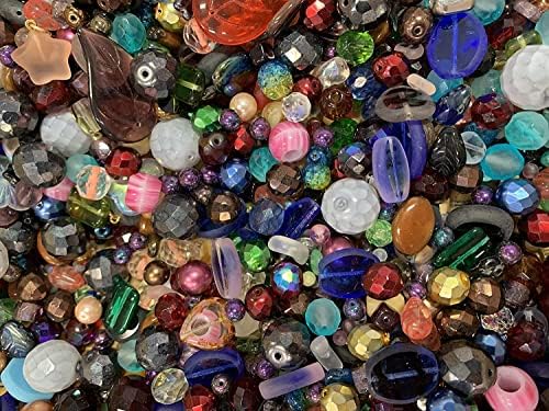 one pound assorted glass beads for jewelry making, main product view