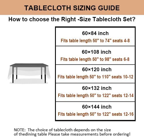 Talasily Linen Tablecloth 100% Pure Linen Table Cloth 60x132 Inches Rectangle Tablecloths Washable Cloths for Kitchen, Dining, Buffet Parties, Holidays, Picnic, Weddings and Restaurants-Natural Linen