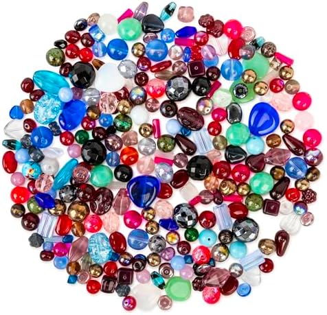 assorted glass beads for jewelry making, diy lamp, package contents