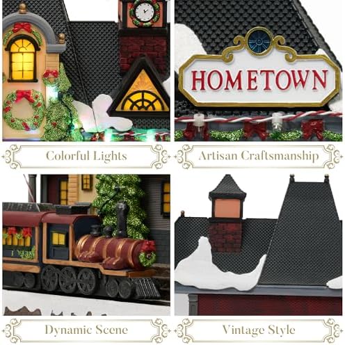 valery madelyn christmas railway station, side view
