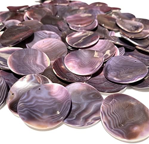 abcgems darkest wampum shell pendant beads usa coin shown in use