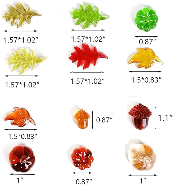 HappyFiller Fall Thanksgiving Autumn Harvest Decoration 135 Pcs Sensory Bin Filler,Small Acrylic Pumpkins,Acorns,Leaf Beads,Table Scatters Gems,Vase Fillers,Home Accents,Brown Yellow Orange Green Mix