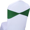 MDS Pack of 250 Spandex Chair Sashes Bows Elastic Stretch Dining Chair Bands Ties Without Slider Buckle Universal fits for Wedding Baby Shower Birthday Party Banquet Event Decoration - Green