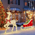 eambrite christmas decorations outdoor, 42 inch christmas reindeer, main product view