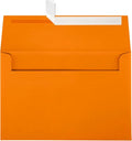 LUXPaper A10 Invitation Envelopes | Peel & Press | 6" x 9 1/2" | Mandarin Orange | 80lb. Text | 50 Qty