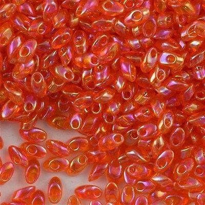110g Grams Long Magatama Bead Mix, Miyuki Orange, Salmon, Gold, Rose, Peach, ...