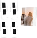8 Pcs Magnetic Picture Frames for Refrigerator 2.36 x 3.54 Inch, Acrylic Magnetic Picture Frames, Mini Clear Picture Display Frame