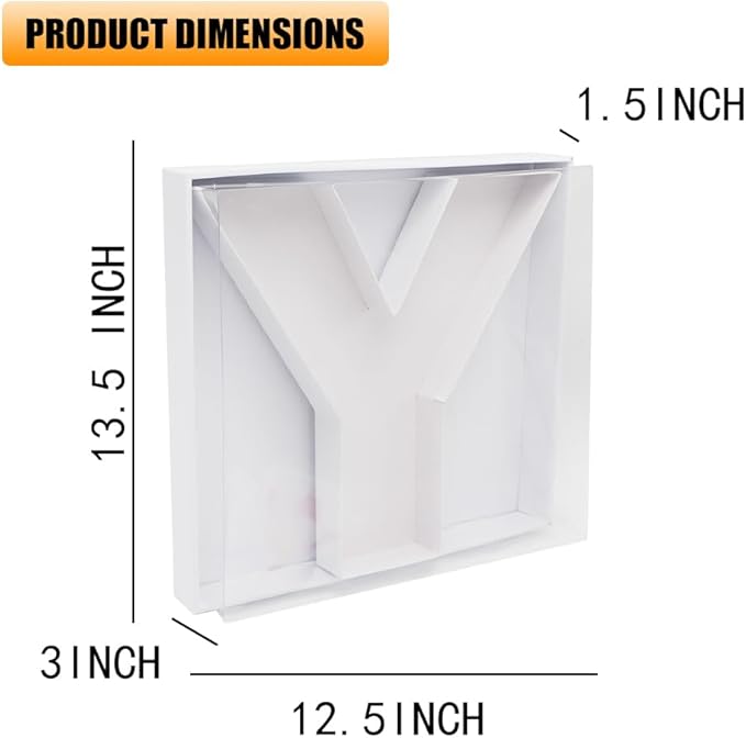 12" Fillable Cardboard Letter Charcuterie Gift Cupcake Box With Cover Sweets Packaging (Y)
