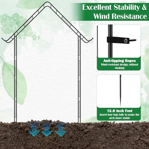 heavy duty garden arch trellis for climbing plants, package contents