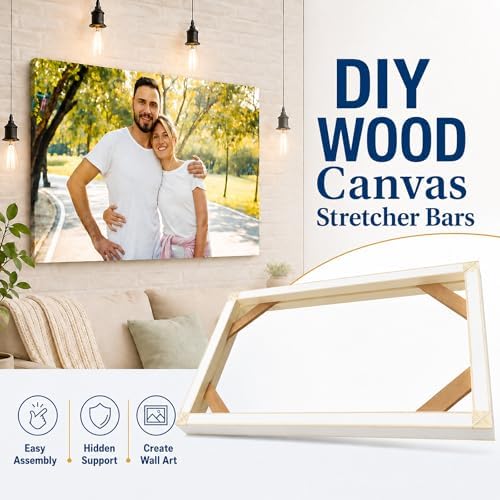 texas art diy wood stretcher bars for canvas shown in use