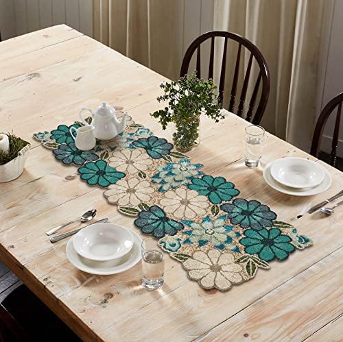 lightnpro chrtistmas beaded table runner, christmas table runner, view 9