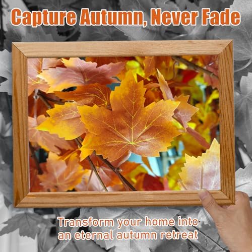 4ft artificial maple tree, fall tree with pot, side view