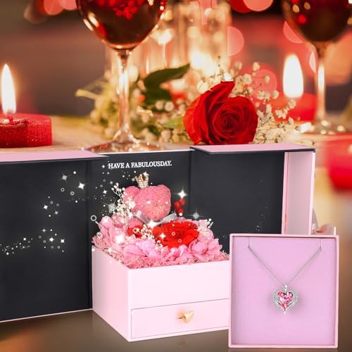 suturun preserved roses forever flowers gifts for women,eternal shown in use