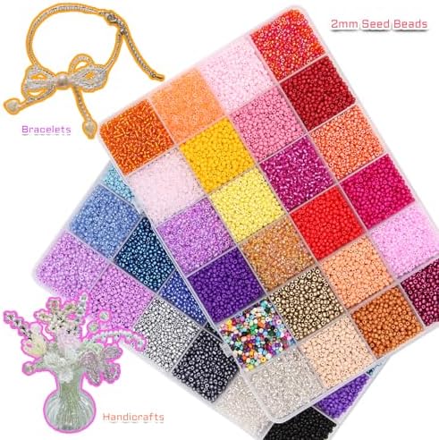 eutenghao 81600pcs glass seed beads craft beads 6/0,8/0,12/0, package contents