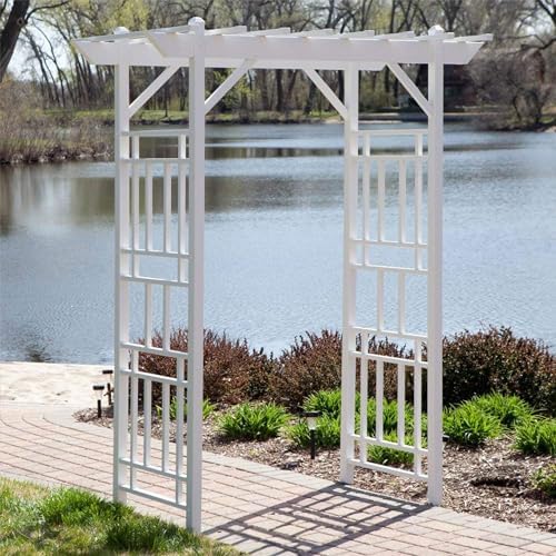 dura-trel wellington arbor, vinyl garden archway for outdoors, package contents