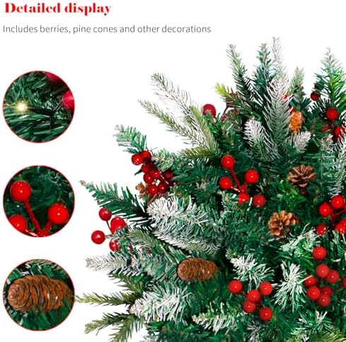 lighted christmas urn filler, 1 pack 24 inch showing dimensions