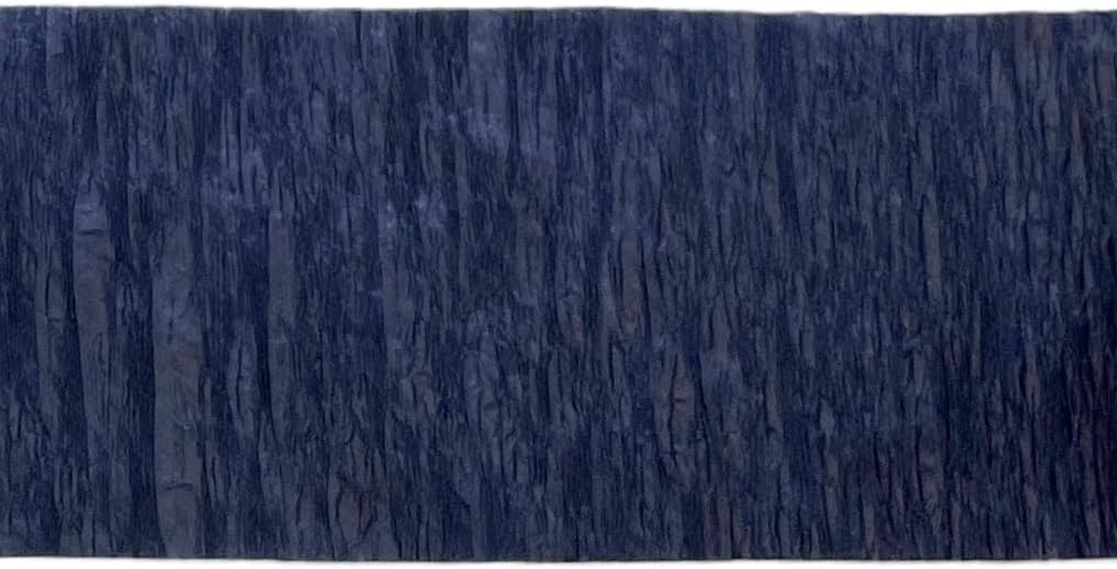 Navy Blue and Silver Metallic Crepe Paper Streamers, 4 Rolls Total