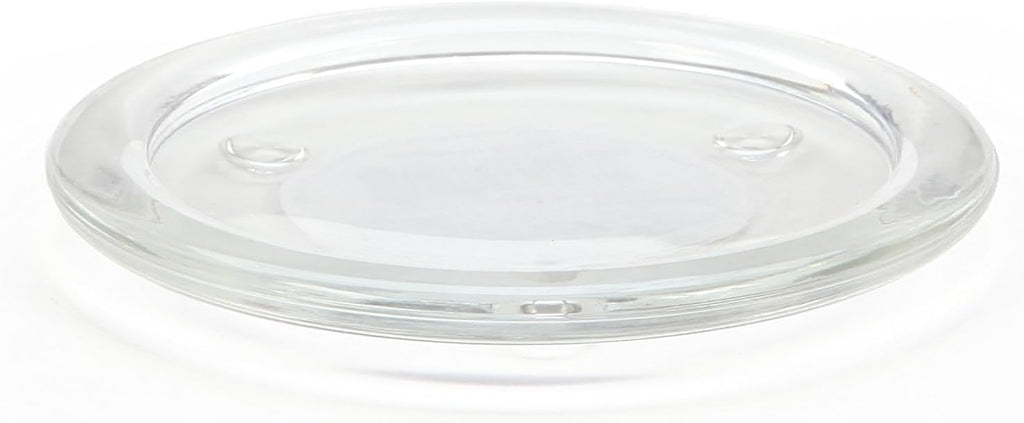 Hosley's Set of 24 Clear Glass Pillar Plates - 4 Inch Diameter. Ideal Gift for Weddings, Parties, Spa, Pillar Candle, Votive Candle Garden. Or as a Pedestal W1