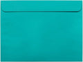 JAM PAPER 9 x 12 Booklet Colored Envelopes - Sea Blue Recycled - 50/Pack