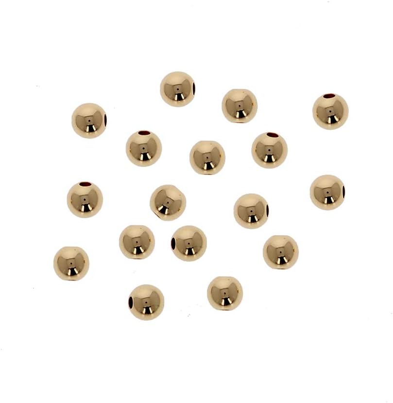 3mm gold filled round beads, 100 pcs, seamless, main product view