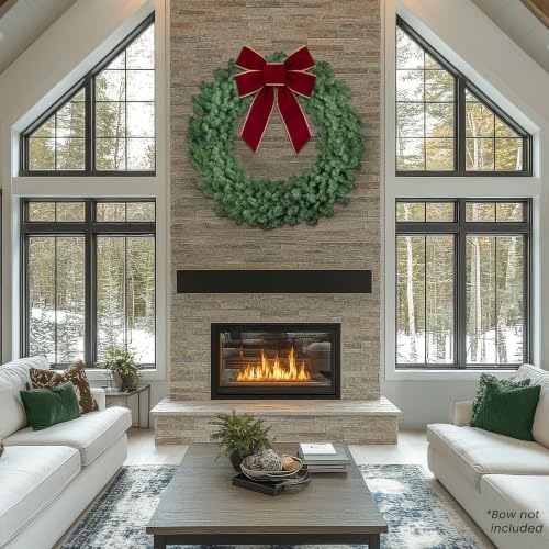 northlight colorado pine artificial x-mas wreath, 60", green, close-up detail