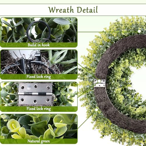 huziyahan 32 inch extra large boxwoods green spring, side view