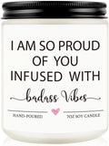 Funny Congratulations Candle, Congratulations Gifts for Women, Proud of You Gifts, Promotion Gift, Badass Gift for Women, Men, College Graduation, Divorce, New Job, Congrats Presents for Her Friend