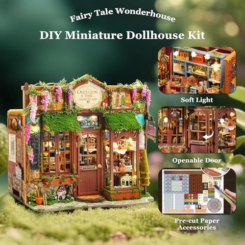 miniature house kit, dollhouse kit, miniature kit, diy on a desk or shelf