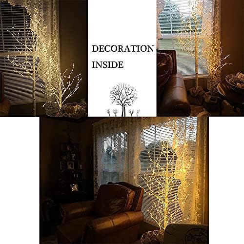 birchlitland lighted birch tree 6ft 330l warm white, package contents